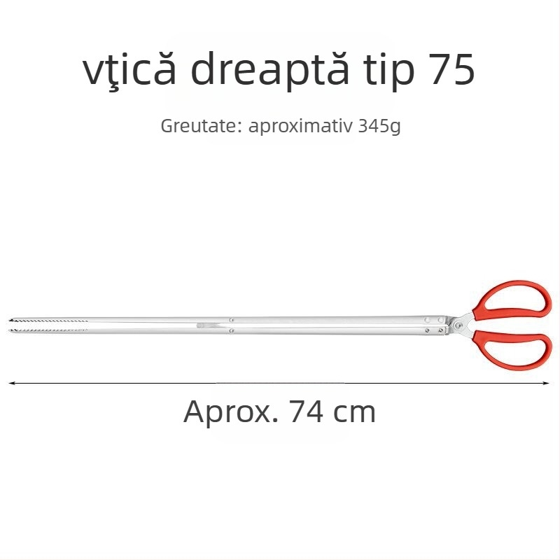 clește telescopic din plastic cu mâner lung pentru curățarea toaletei