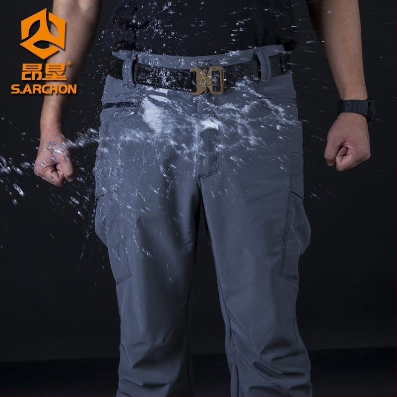 Pantaloni Softshell Unisex pentru Exterior, cu căptușeală fleece, protecție împotriva vântului și impermeabili pentru drumeții de iarnă