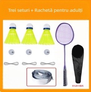 Antrenor de badminton, cadru din aliaj de fier, 95–100 g, mâner G2, raquetă lovire directă