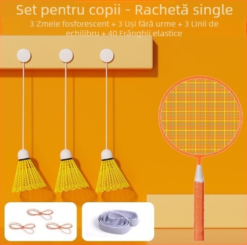 Antrenor de badminton, cadru din aliaj de fier, 95–100 g, mâner G2, raquetă lovire directă