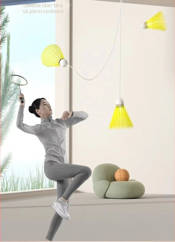 Antrenor de badminton, cadru din aliaj de fier, 95–100 g, mâner G2, raquetă lovire directă