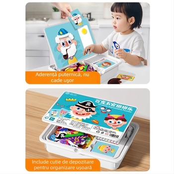 Interesting DIY Blocuri Puzzle Magnetice 3D din Plastic pentru Copii 4–6 ani