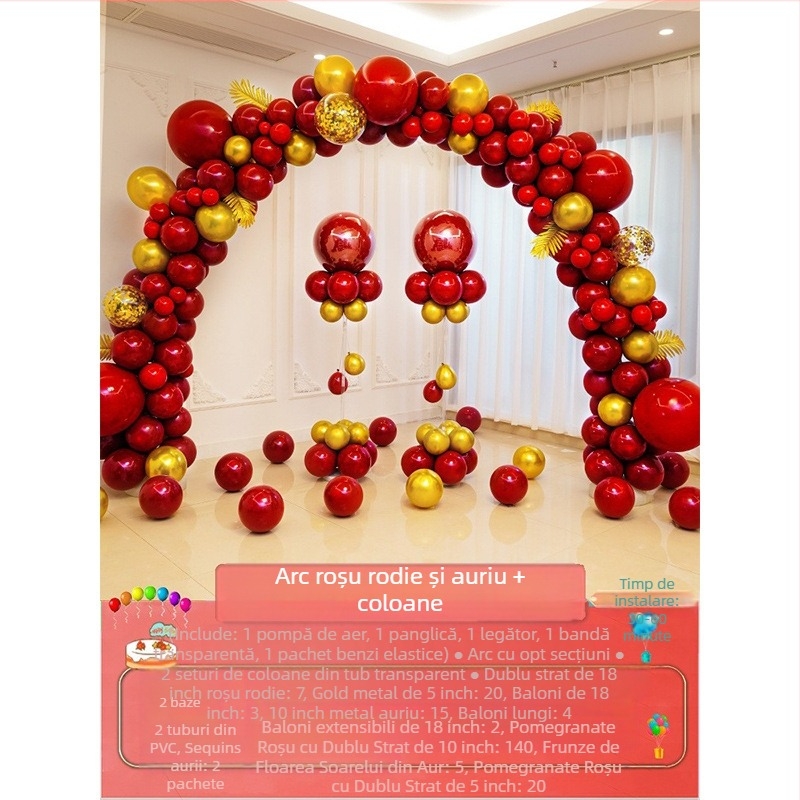 Arkă de baloane din latex, formă extraterestră, brand Quiet, fără logo, tip balon: latex