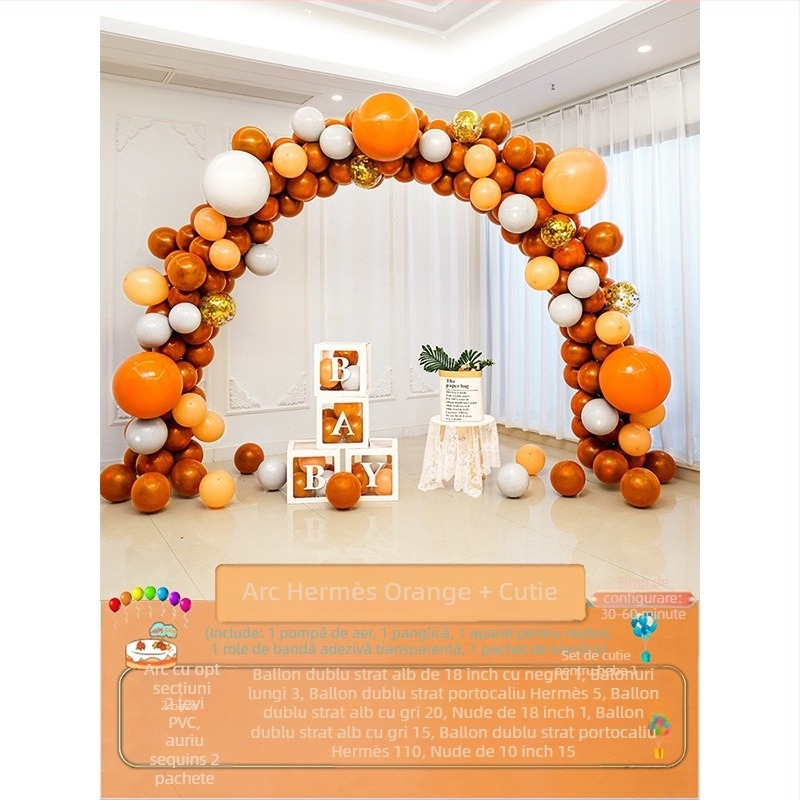 Arkă de baloane din latex, formă extraterestră, brand Quiet, fără logo, tip balon: latex