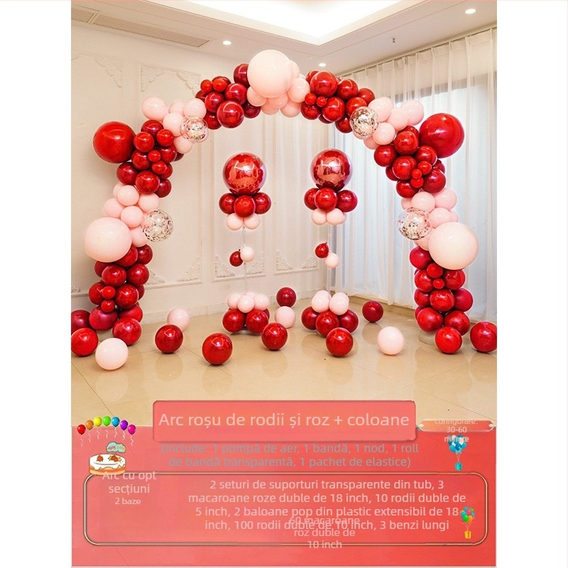 Arkă de baloane din latex, formă extraterestră, brand Quiet, fără logo, tip balon: latex