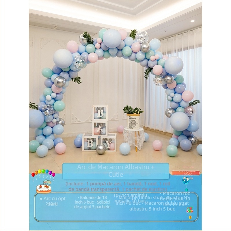 Arkă de baloane din latex, formă extraterestră, brand Quiet, fără logo, tip balon: latex