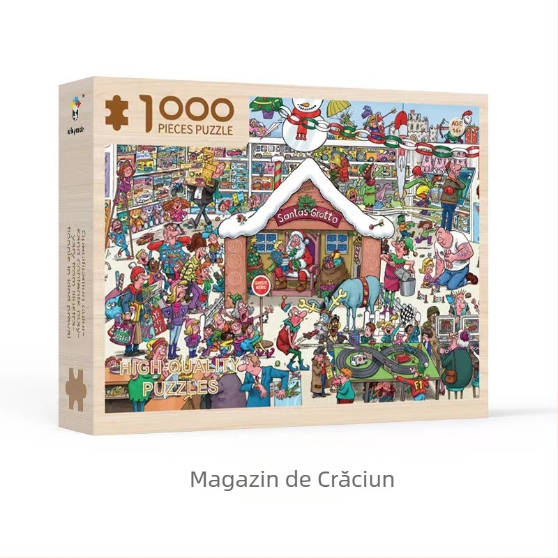 Puzzle plat din hârtie, set 24 de cutii pentru numărătoare inversă, jucărie cu o singură funcție pentru vârsta 15-35