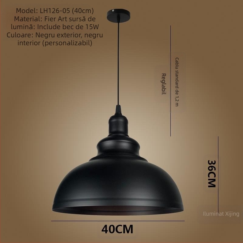 Candelabru din fontă cu LED, cu o singură gură de lumină, potrivit pentru coridor și restaurant