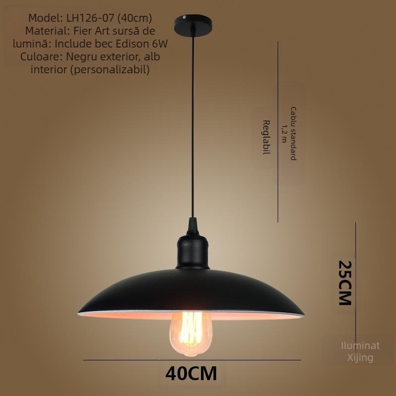 Candelabru din fontă cu LED, cu o singură gură de lumină, potrivit pentru coridor și restaurant