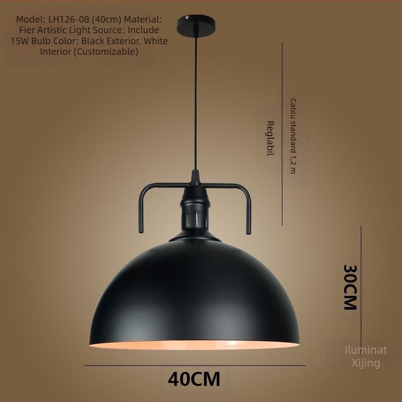 Candelabru din fontă cu LED, cu o singură gură de lumină, potrivit pentru coridor și restaurant