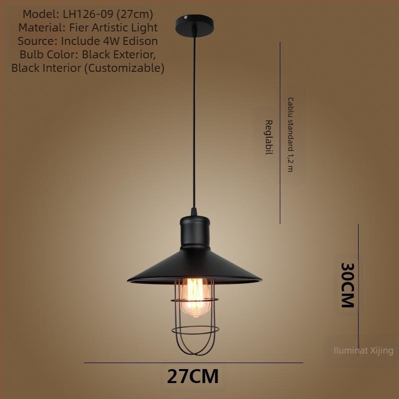 Candelabru din fontă cu LED, cu o singură gură de lumină, potrivit pentru coridor și restaurant