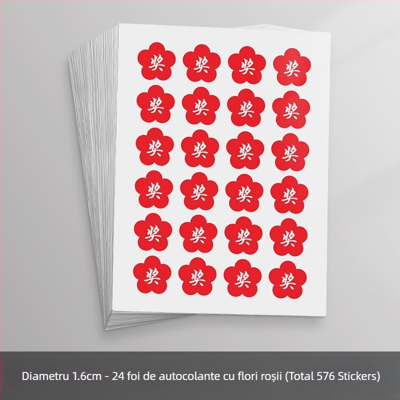 Autocolant mare, drăguț, cu față zâmbitoare de desen animat – autocolant decorativ, adeziv, pentru activități și recompense