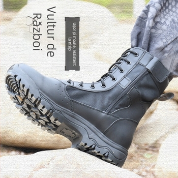 Jun Zhidu Ghete de desert înalte, poliester, unisex, pantofi tactici de drumeție