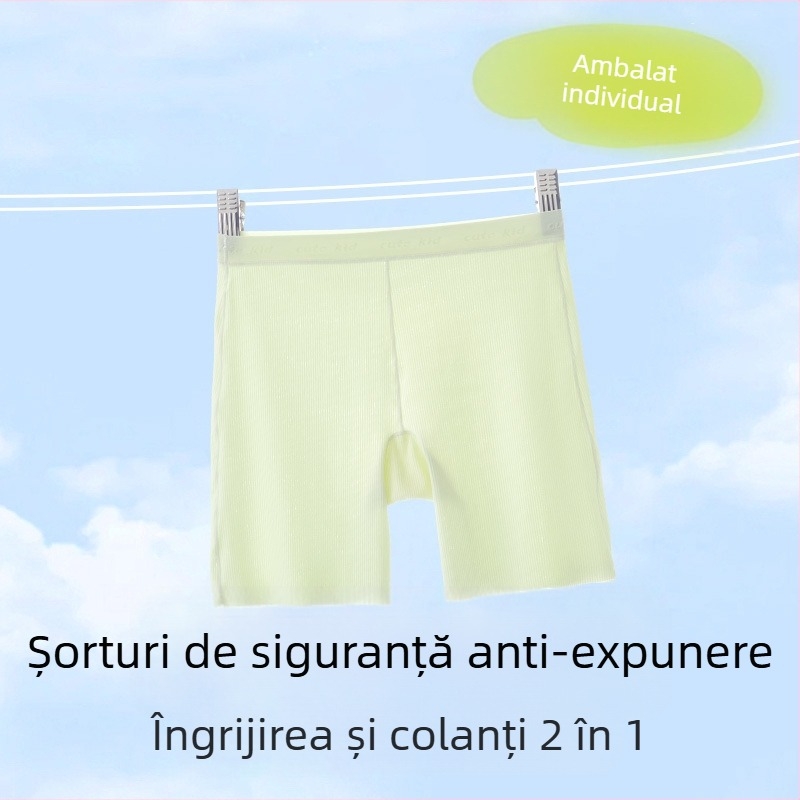 Fete: Șorturi de siguranță Class A, Ice Silk, Nylon 72%, pentru fete peste 8 ani (peste 140 cm), Vara 2025