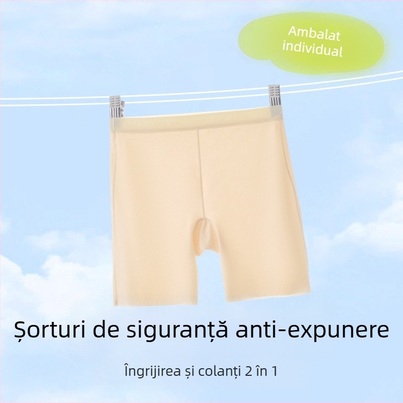 Fete: Șorturi de siguranță Class A, Ice Silk, Nylon 72%, pentru fete peste 8 ani (peste 140 cm), Vara 2025