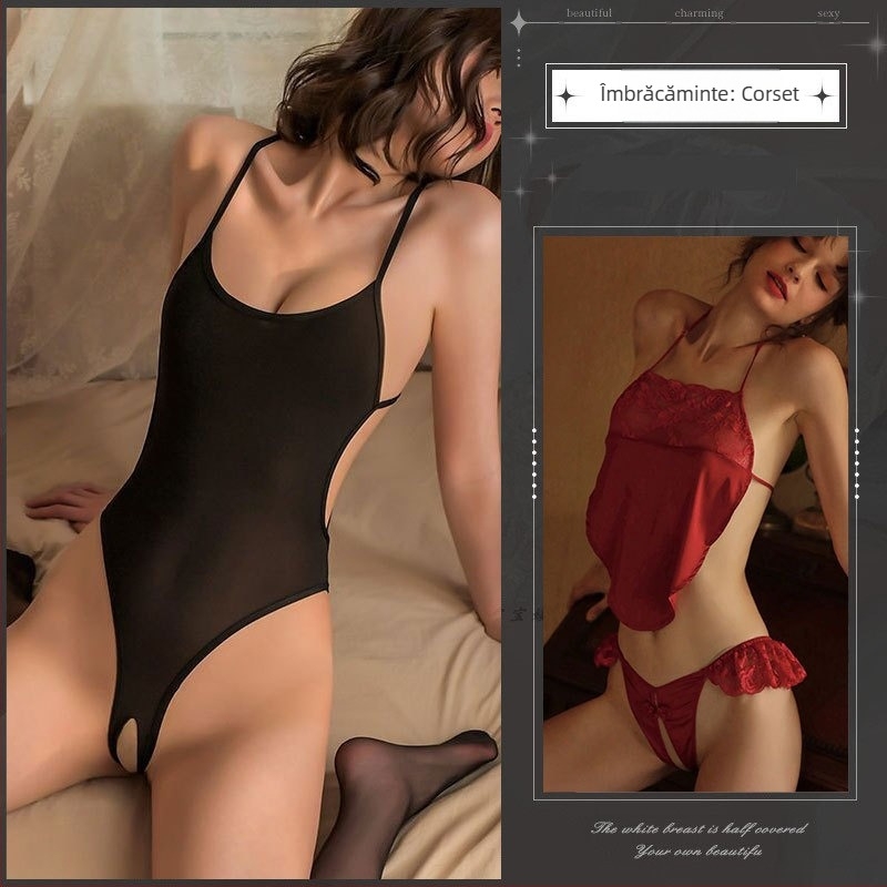 Body feminin cu deschidere în zona intimă, poliester, 90–95% poliester, stil rolu: marinar/iepuraș