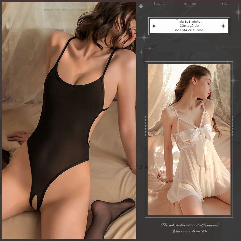 Body feminin cu deschidere în zona intimă, poliester, 90–95% poliester, stil rolu: marinar/iepuraș