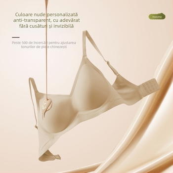 Sutien Push-Up fără fir — material nylon; căptușeală nylon; cupe subțiri turnate; bretele fixe duble; închidere la spate cu patru rânduri de cârlige