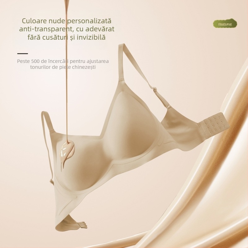 Sutien Push-Up fără fir — material nylon; căptușeală nylon; cupe subțiri turnate; bretele fixe duble; închidere la spate cu patru rânduri de cârlige
