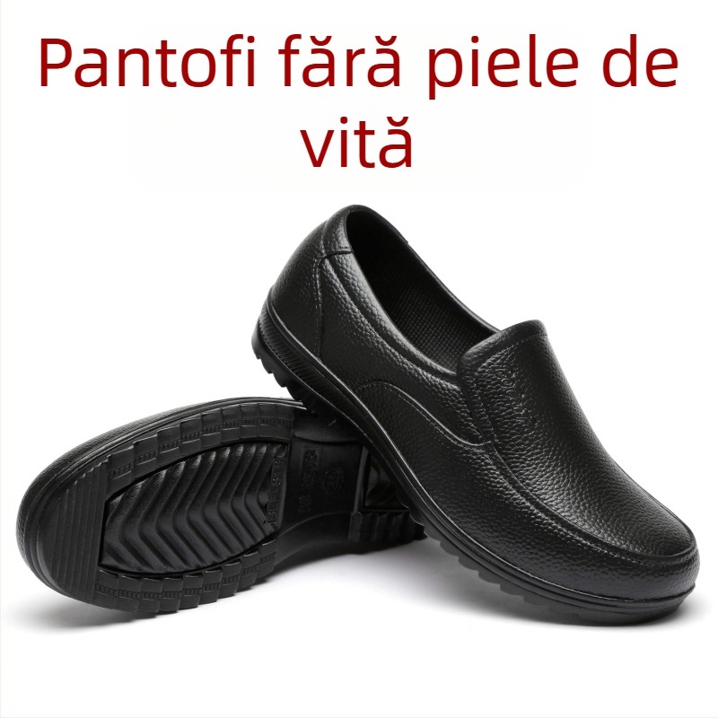 Cizme de ploaie din PVC, talpă din tendoane de vită, talie joasă, impermeabile, antiderapante