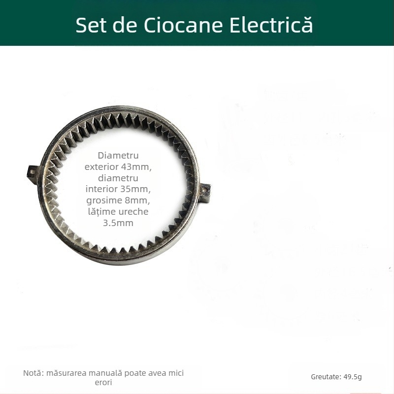 Kit cap pentru șurubelniță electrică Dayi 2106 fără perii — capac din plastic, inel din dinți și set de dinți