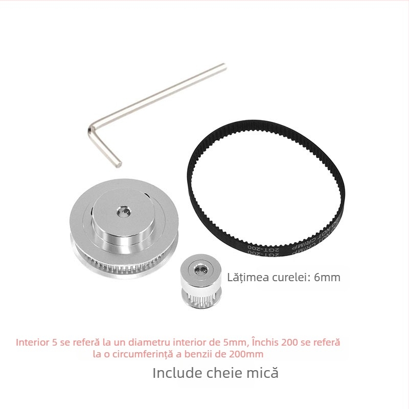 Set de roți sincronizate 1:3 GT2, cu 20T și 60T