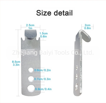 BY-90 răsucitor pentru sârmă de gard cu clemă în formă de T – unealtă de tensionare a sârmei pentru grădină și pădure, 50 g
