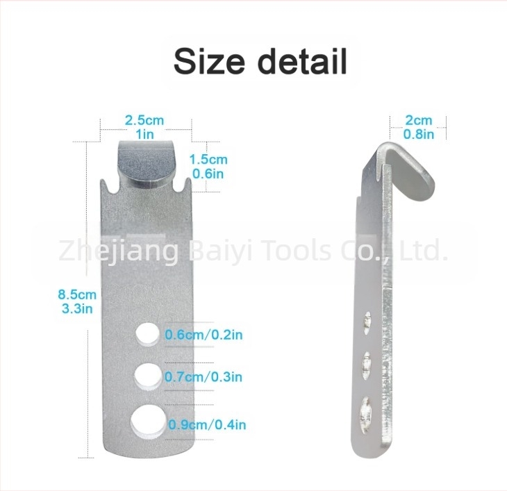 BY-90 răsucitor pentru sârmă de gard cu clemă în formă de T – unealtă de tensionare a sârmei pentru grădină și pădure, 50 g