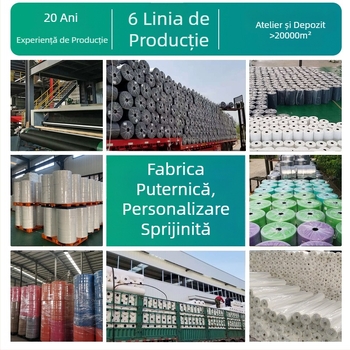 Țesătură PP spunbond nețesută – 100% polipropilenă, proces de formare prin spinning, standard GB, potrivită pentru materiale medicale și igienice, căptușală pentru îmbrăcăminte, textile de casă și ambalare