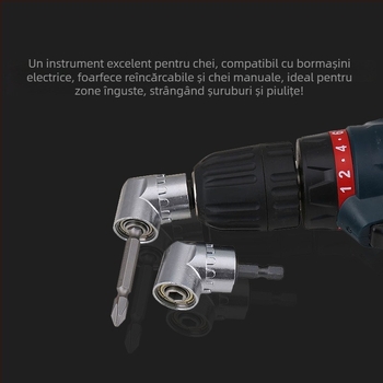 Articulația universală de 105° cu mâner pentru rotirea capului de șurubelniță — oțel rapid, BODUN Shield, gata pentru etichetare privată