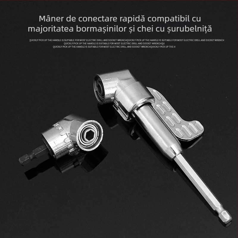 Articulația universală de 105° cu mâner pentru rotirea capului de șurubelniță — oțel rapid, BODUN Shield, gata pentru etichetare privată