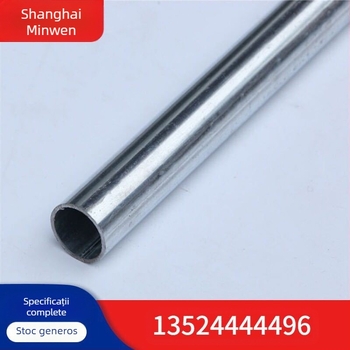 JDG Țeavă galvanizată pentru instalații electrice — din fier, prelucrată, diametrul interior 19,5 mm, potrivită pentru utilizări rezidențiale și industriale și rutare decorativă