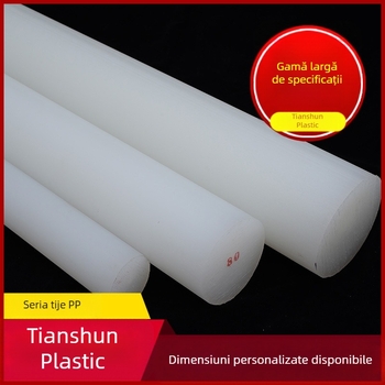 Tijă din plastic PP cu secțiune circulară, pentru prelucrarea rulmenților, a angrenajelor și a fitingurilor de conducte