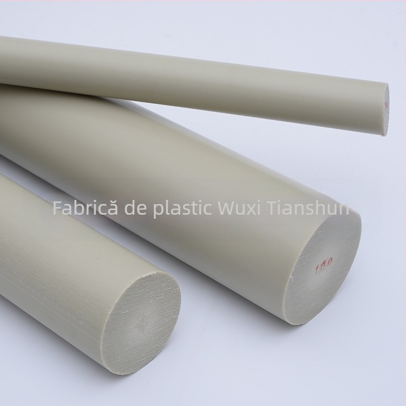 Tijă din plastic PP cu secțiune circulară, pentru prelucrarea rulmenților, a angrenajelor și a fitingurilor de conducte