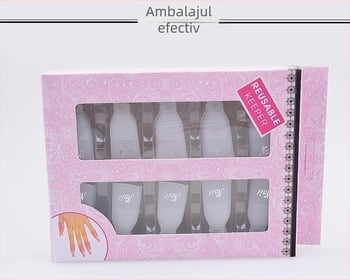 Set de clipuri pentru îndepărtarea unghiilor, model Armor-removal sleeve, greutate netă 72 g, ambalaj 10 cutii