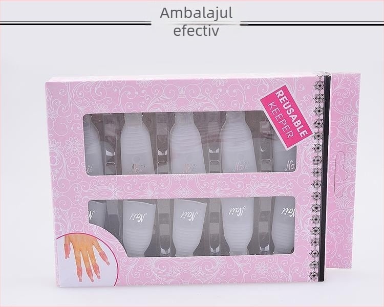 Set de clipuri pentru îndepărtarea unghiilor, model Armor-removal sleeve, greutate netă 72 g, ambalaj 10 cutii