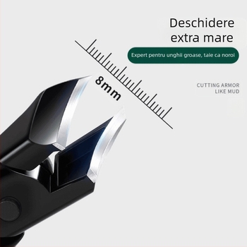 Clește de unghii – deschidere mare, gură înclinată, oțel inoxidabil, uz casnic, portabil