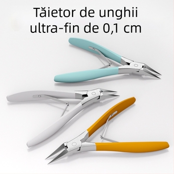 Mingxiang clește pentru unghii – ingrown nail clipper, plastic + oțel inoxidabil, portabil pentru uz casnic, clește pentru caneluri de unghii, pense multifuncționale