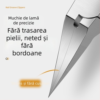 Mingxiang clește pentru unghii – ingrown nail clipper, plastic + oțel inoxidabil, portabil pentru uz casnic, clește pentru caneluri de unghii, pense multifuncționale