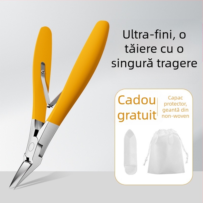 Mingxiang clește pentru unghii – ingrown nail clipper, plastic + oțel inoxidabil, portabil pentru uz casnic, clește pentru caneluri de unghii, pense multifuncționale
