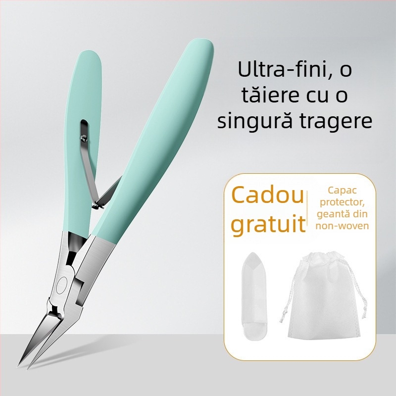 Mingxiang clește pentru unghii – ingrown nail clipper, plastic + oțel inoxidabil, portabil pentru uz casnic, clește pentru caneluri de unghii, pense multifuncționale