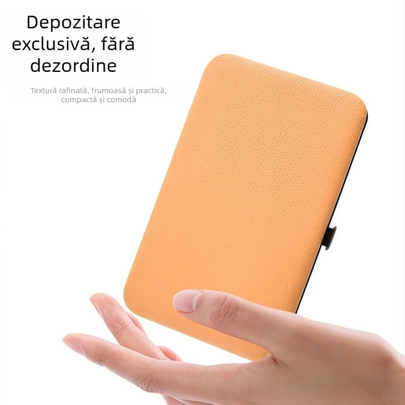 Set de unelte pentru îngrijirea unghiilor din oțel inoxidabil și oțel carbon; include fișier pentru îndepărtarea pielii moarte, șmirghel pentru suprafața unghiei și unelte de tăiere; greutate netă 255 g.
