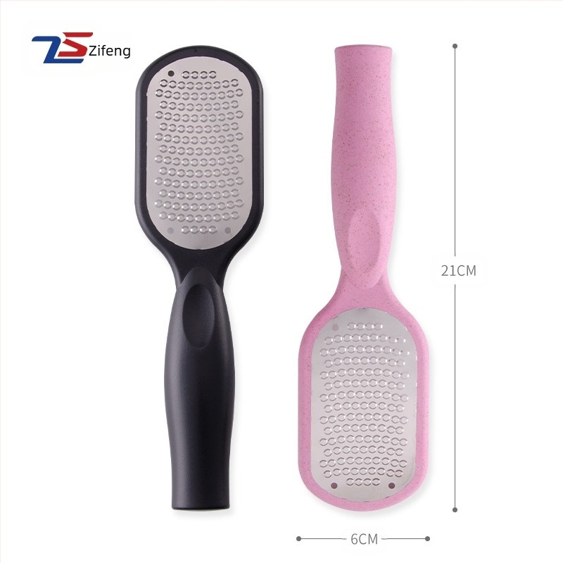 Instrument de pedicură din oțel inoxidabil și ABS, piatră de șlefuire rotundă, ambalaj 25 buc., marcă privată disponibilă