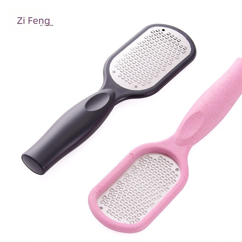 Instrument de pedicură din oțel inoxidabil și ABS, piatră de șlefuire rotundă, ambalaj 25 buc., marcă privată disponibilă