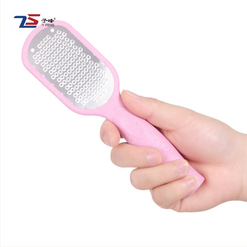 Instrument de pedicură din oțel inoxidabil și ABS, piatră de șlefuire rotundă, ambalaj 25 buc., marcă privată disponibilă