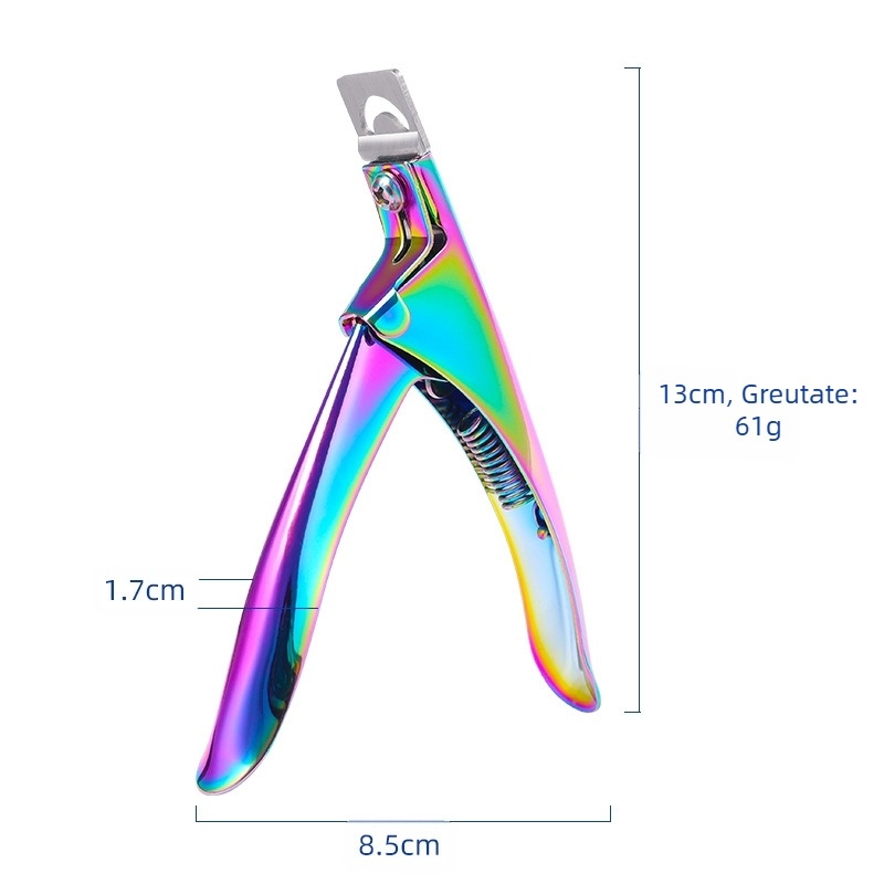 Clește de unghii din oțel carbon, design OEM portabil, greutate netă 61 g, ambalaj 500 buc.
