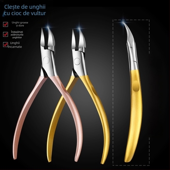 Forceps pentru șanțuri de unghii - oțel inoxidabil, instrument de pedicură, utilizare generală, 600 buc