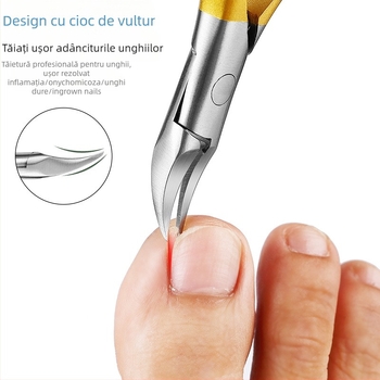 Forceps pentru șanțuri de unghii - oțel inoxidabil, instrument de pedicură, utilizare generală, 600 buc