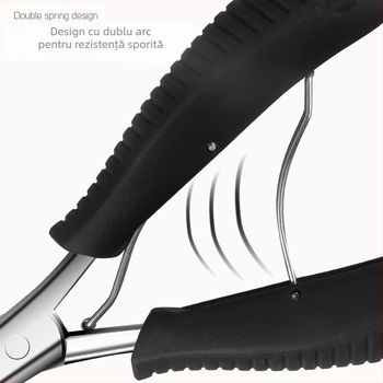 FMBC set îngrijire a unghiilor: clește pentru unghii și pensetă pentru cuticule, plastic + oțel inoxidabil, portabil, 70 g net, ambalaj 100 buc