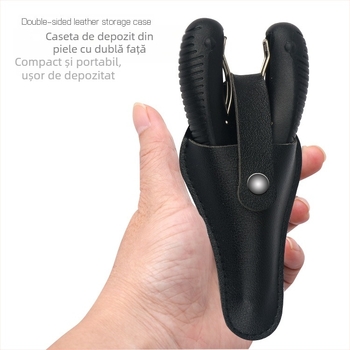 FMBC set îngrijire a unghiilor: clește pentru unghii și pensetă pentru cuticule, plastic + oțel inoxidabil, portabil, 70 g net, ambalaj 100 buc